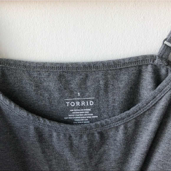 Torrid Grey Basic Tank Top - Picture 2 of 4